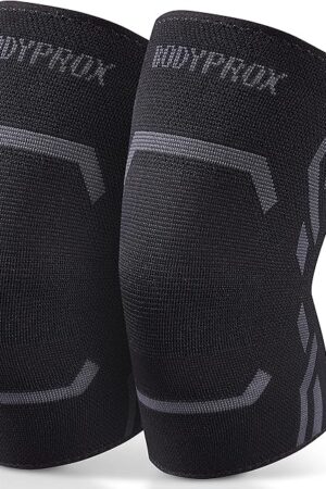 Knee Compression Sleeve for Men and Women (2 Pack), Knee Support Brace for Running and Work out (Medium)