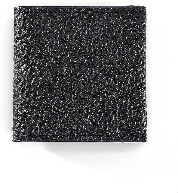 Condom Holder Case Storage for Men Gift PU Leather Square Mini Purse (Black)