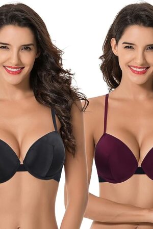 Women's Plus Size Add 1 and a Half Cup Push Up Underwire Bras