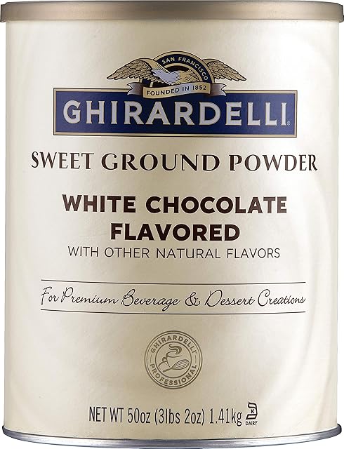 Ghirardelli Sweet Ground White Chocolate Flavor Powder, 312 lbs