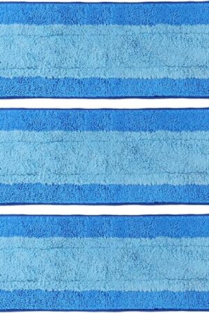 3 Pack Microfiber Cleaning Pads for Bona Mop, Reusable Microfiber Mop Pads for 18 Inch Mop, Hardwood Floor Replacement Cleaning Mop Pads, Machine Washes