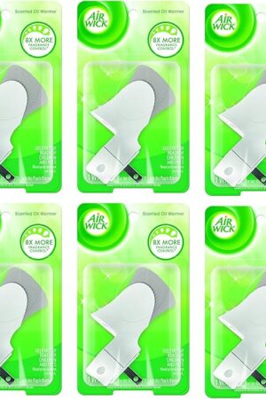 Air Wick Scented Oil Warmer Plugin Air Freshener, White, 6ct