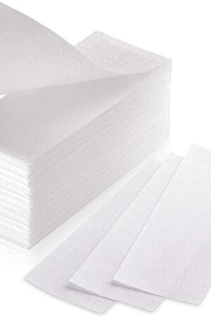 150 Professional Wax Strips for Waxing - Tear-Resistant Fabric Strips for Hair Removal - Skin-Friendly, Reusable Persian Waxing Strip for Warm Wax and Sugar Paste on Legs, Face, Back, Intimate Areas