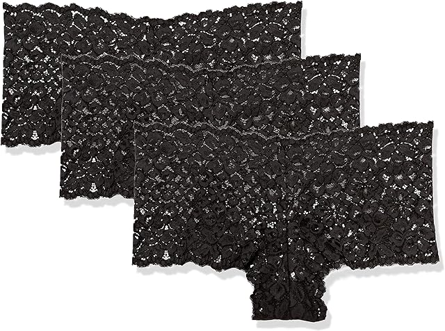 Cheeky Panty Pack, Sexy Must Haves Lace Boyshorts for Women, 3-Pack