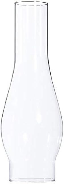 B&P Lamp® 2 5/8 Inch by 10 Inch Clear Glass Lamp Chimney for Rayo & Central Draft Burners on Vintage and Antique Style Globes