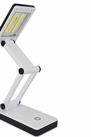 [New Version] Super Bright COB LED Portable Desk Lamp Travel Lamp :Foldable, Touch Sensitive Control, 3 Adjustable Brightness Levels, Battery and USB Powered