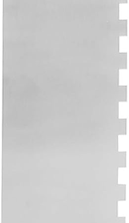 1 Piece 8.6 inche Stainless Steel Cake Scraper, Metal Cake Scraper, Sided Patterned Edge Stripe Edge Smoother Scraper, Edge Stripe Edge Smoother Scraper, Cake Decorating Comb Cake Scraper