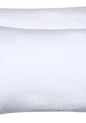 100% Mulberry Silk Pillowcases Set of 2 for Hair and Skin and Super Soft and Breathable King Size Nature Silk Pillowcases (King, White)