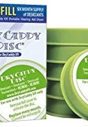 DryCaddy UV Disc - 6 Pack | Replacement Desiccant Refill Discs for DryCaddy UV from the makers of Dry & Store | Hearing Devices Dehumidifier