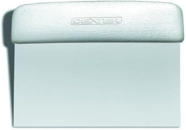 Dexter-Russell 6? x 3? Dough Cutter/Scraper – S196B, Stainless Steel Blade with Black Textured Handle, Sani-Safe Series, NSF Certified, Made in USA
