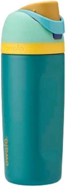 Blender Bottle Owala Kids Freesip -16oz - Stainless Steel - Splishy Splashy