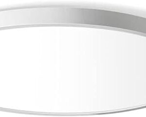 12 Inch LED Flush Mount Ceiling Light Fixture 5000K Daylight White 24W Flat Modern Round