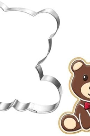 Bear Cookie Cutter-3.5 Inch-Diswasher Safe-Biscui Cookie Cutter Fondant Mold for Baking