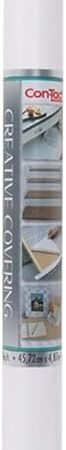 Con-Tact Brand Creative Covering Shelf Liner, 18" x 16', White (Pack of 1)