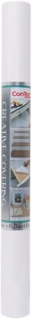 Con-Tact Brand Creative Covering Shelf Liner, 18" x 16', White (Pack of 1)