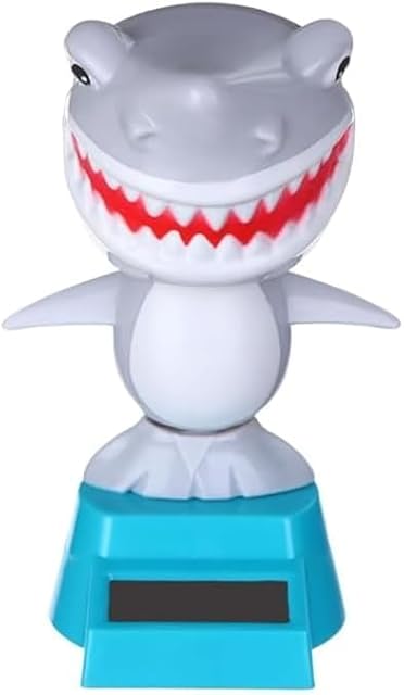 The Gray Shark Solar Dancing Solar Powered Dancing in Colorful Shape Flip Flap Animated Bobblehead Dancer Window Sun Catcher Car Dashboard Decor Solar Power Kits