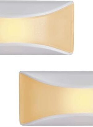 Beams MB500A Wireless Battery Powered Amber Sleep Friendly LED Nightlight, 2-Pack, White