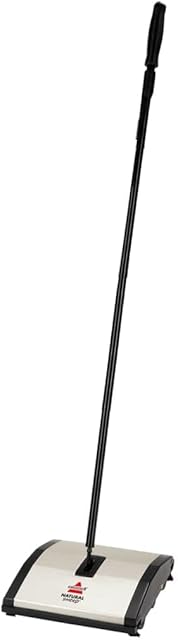 Bissell Natural Sweep Carpet and Floor Sweeper with Dual Brush Rotating System and 2 Corner Edge Brushes, 92N0A, 4.2 lb.