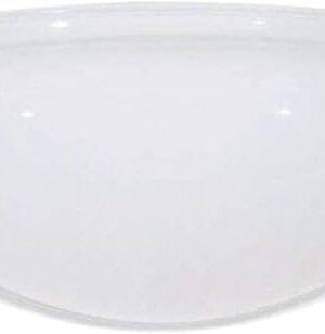 50-331 10" MUSHROOM GLASS - Fitter; 4-9/16 in.; Height; Sprayed Inside White