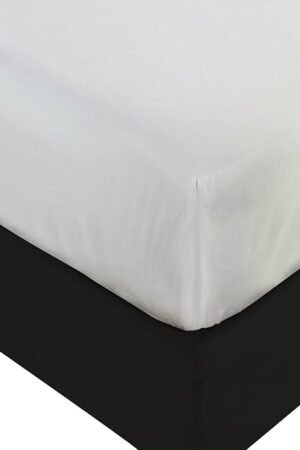 BLISSFORD Queen Plastic Mattress Protector - Heavy Duty, Fitted Vinyl - Plastic Mattress Cover, Rubber Sheets for Bedwetting Adult or Child, 100% Waterproof Fitted Sheet Queen