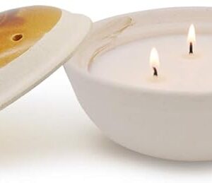 Citronella Candles in Coarse Pottery Container, Natural Soy Wax Candle Outdoor and Indoor