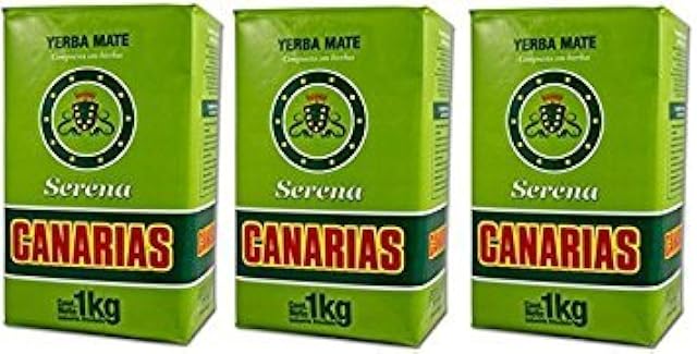 Canarias Serena 3 PACK Yerba Mate Tea 1 Kg Uruguay Brazil