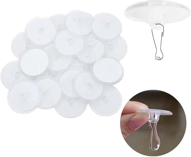 40 Pack Self Adhesive Sticky Wall Hook