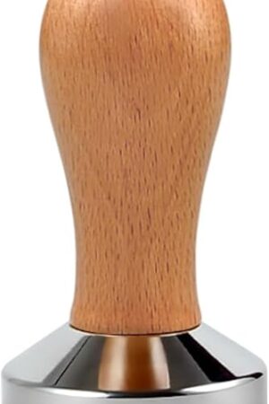 51mm Espresso Tamper, Coffee Tamper, 51mm Tamper with Wooden Handle, Espresso Accessories for Barista, Cafe, Coffee Grounds