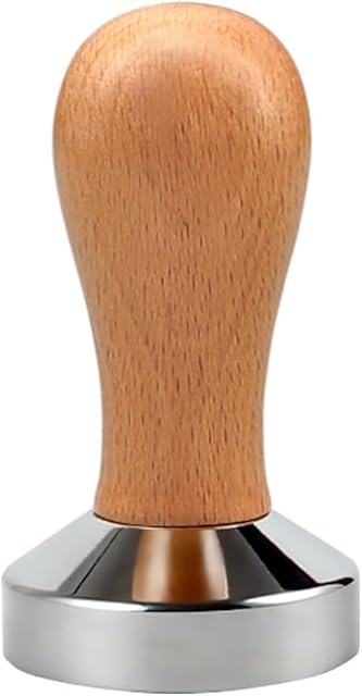 51mm Espresso Tamper, Coffee Tamper, 51mm Tamper with Wooden Handle, Espresso Accessories for Barista, Cafe, Coffee Grounds