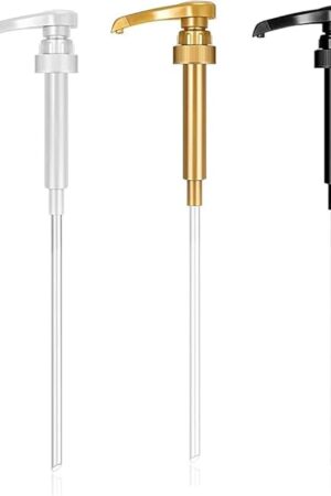 3Pack Coffee Syrup Pump, Compatible with Toran i, DaVinci, Jordans Skinny Syrups - Toran i Syrup Pump Dispenser Fits 25.4 Oz/750Ml Bottles, For Coffee Flavoring Syrups, Teas, Snow Cones, Smoothies