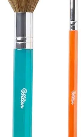 Wilton Dusting Brush 2 Pc Set Orange Aqua