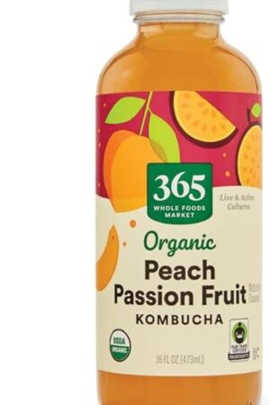 365 by Whole Foods Market, Organic Kombucha, Peach Passionfruit, 16 Fl Oz
