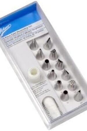 Ateco 14-Piece Cake Decorating Set,Silver