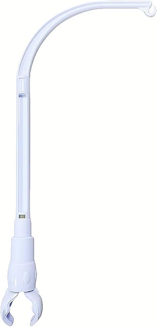 DIY 23 inches Crib Mobile Arm Nursery Mobile arm Baby Mobile Hanger, Mobile arm for Crib,The Claw Part can be Adjusted Width,DIY Toy Decoration (Crib Mobile Arm)