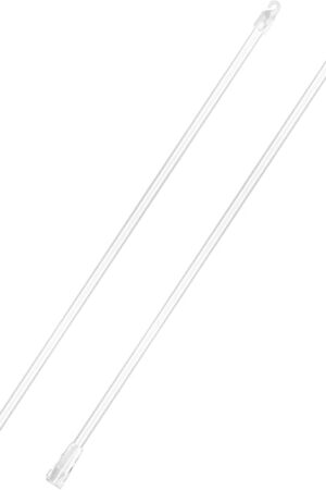 17 Inches 2 Pieces Blind Wand, Vertical Blinds Replacement Parts, Tilt Wand Replacement, Clear Blind Rod with Hook and Grip, Plastic Blind Opener, Long Window Blind Stick Tilt Rod