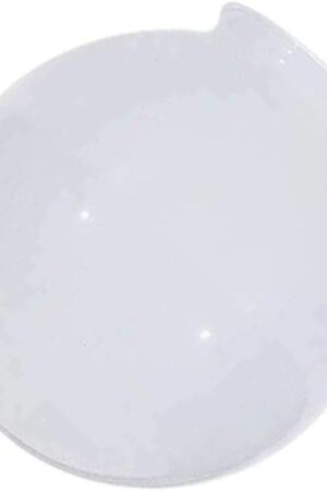 6-Inch White Glass Globe - 3-1/4-Inch Fitter Opening