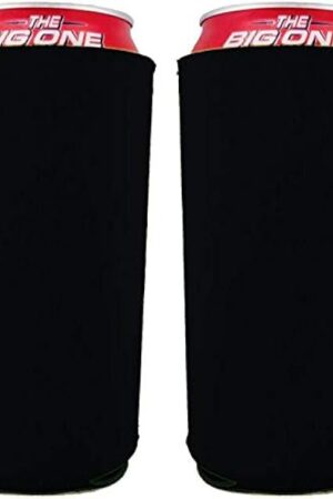 Blank Neoprene 24 oz. Can Coolie (2 Pack, Black)