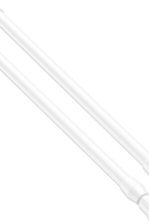 2 Pcs Spring Tension Rod, Adjustable 17-28 Inches, No Drilling White Small Tension Rod Ideal for Small Windows, Lockers, Kitchen,Wardrobes