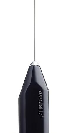 Aerolatte Milk Frother with Counter Stand, The Original Steam-Free Frother, Black