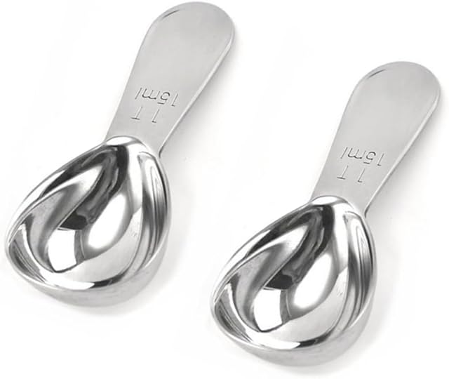 Coffee Scoop, Stainless Steel 1 Table Spoon 15ML, set of 2