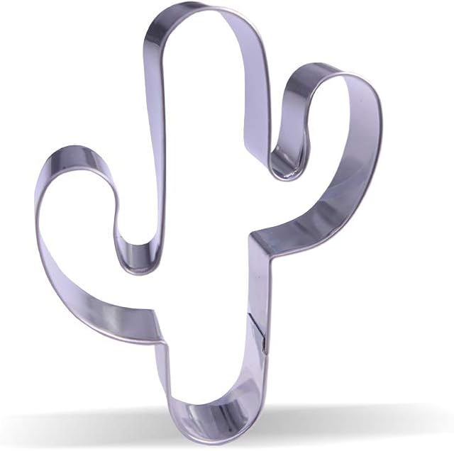 3.8 inch Cactus Cookie Cutter - Stainless Steel