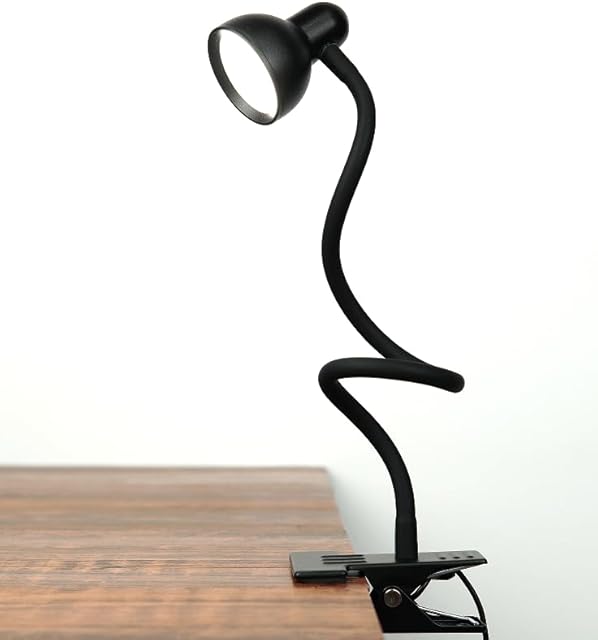 Clip on Light Reading Light for Bed 3 Color Modes 10 Dimmable Brightness Eye Care Clamp Desk Lamp Flexible Gooseneck Book Light for Reading in Bed Desk Light for Bed Headboard Computer