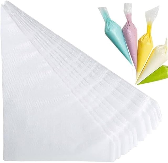 Disposable Small Piping Bags 8 inch, Extra Durable Mini Piping Bags, 200 Anti Burst Pastry Icing Bags -for Cream Frosting, Cake & Dessert Decorations