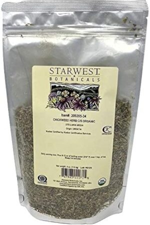 Chickweed Herb Cut & Sifted Organic -4 Oz