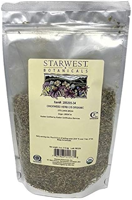 Chickweed Herb Cut & Sifted Organic -4 Oz