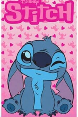 Disney Stitch Beach Towel, Winking Sweetheart 27"x54"