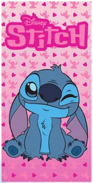 Disney Stitch Beach Towel, Winking Sweetheart 27"x54"