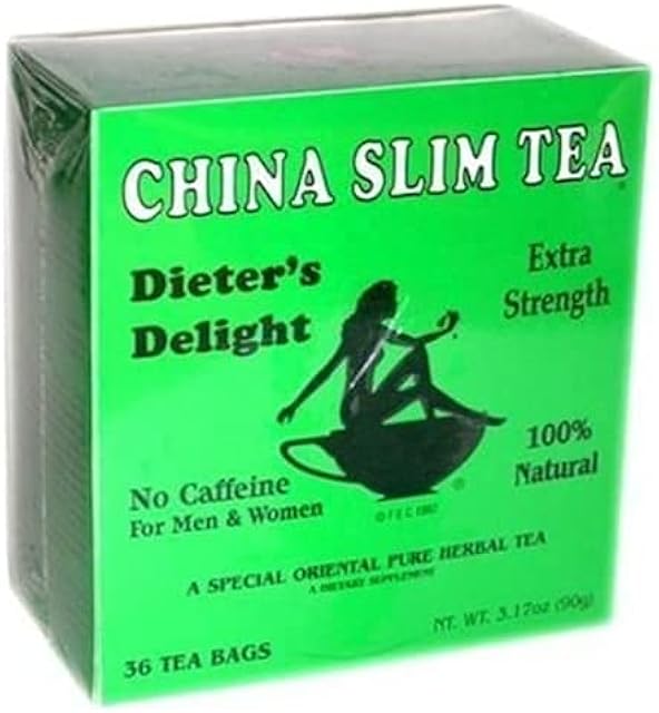China Slim Dieter's Tea Delight, 36-Count, 3.17oz/90g | Pack of 1 | Large