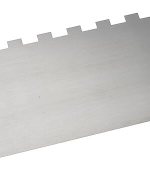 Cake Scraper Smoother 10 inch, Stainless Steel Metal Icing Smoother for Tall Cake Decorating #2 Stripe Edge Layering