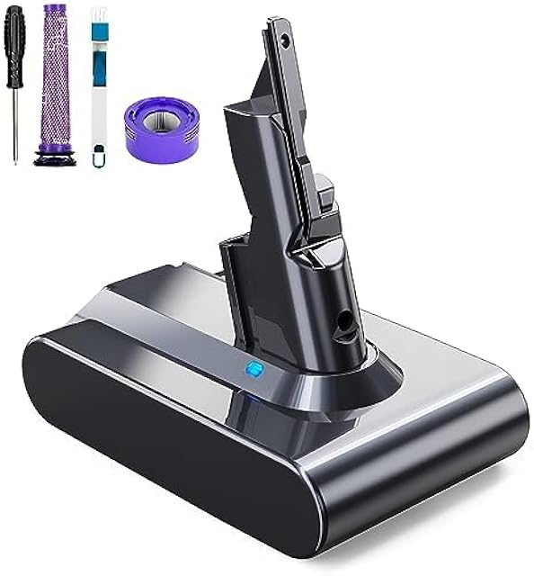 21.6V 6.0Ah Replacement Battery for Dyson V7 Compatible with Dyson SV11 V7 Motorhead V7 Animal V7 Trigger V7 HEPA V7 Car+Boat V7 Absolute Handheld Vacuum Cleaners